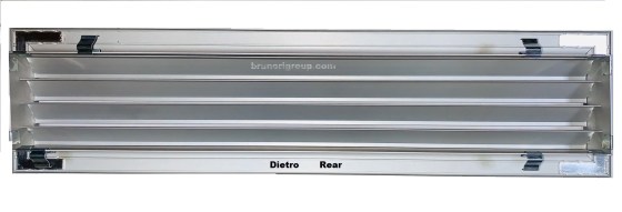 Griglia bocchetta ripresa alluminio aria calda fredda diffusore 200x150 mm