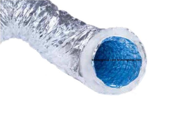 Tubo Flessibile Alluminio Isolato Antimicrobico per Aria VMC 10 metri DN 318