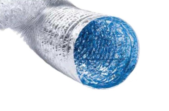 Tubo Flessibile alluminio antimicrobico aria calda fredda VMC 10 metri DN 406