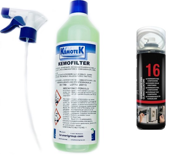 Trattamento sanificante completo climatizzatori igienizzante 1kg + 400 ml