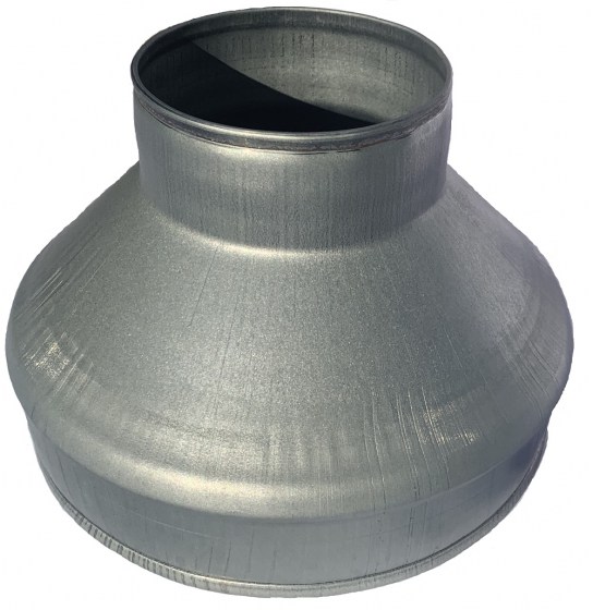 Riduzione concentrica  acciaio zincato DN 315/250