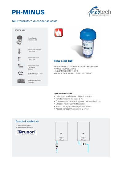 Neutralizzatore di condensa acida per caldaie massimo da 28 kW