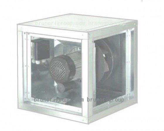 Ventilatore centrifugo cassonato per cappe e cucine fino a 150° C BOX-HC40 P4T