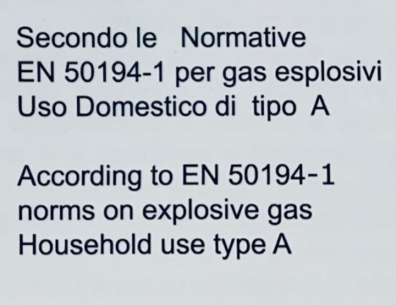 Rilevatore fughe gas GPL completo di valvola ottone 3/4\