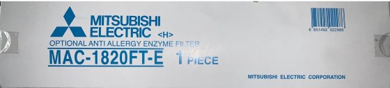 Filtro condizionatore Mitsubishi Electric Climatizzazione MSC-WV MAC 1820 FT-E Allergy Enzyme Filter